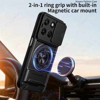 Mới Trượt Ống Kính Funda Cho Motorola Moto G67 5G Ốp Lưng Xoay Vòng Từ Tính Cho Motorola Moto G77 5G Ốp Lưng Chân Đế Vỏ Giáp