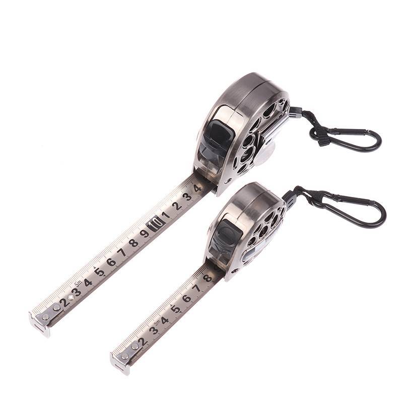 NS 3 / 5 / 7.5M Thước dây mét Thép không gỉ Chống ăn mòn Thước đo hệ mét có thể thu vào Thiết kế rỗng Dụng cụ đo chế biến gỗ NS