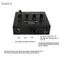 Guansfs Guansfs LiebeWH Microphone Preamp Mic Gain Booster với nguồn ảo 48V 3,5 mm 6,5 mm Đầu ra đầu vào XLR Bộ ngưng tụ 60db và Bộ tiền khuếch đại động