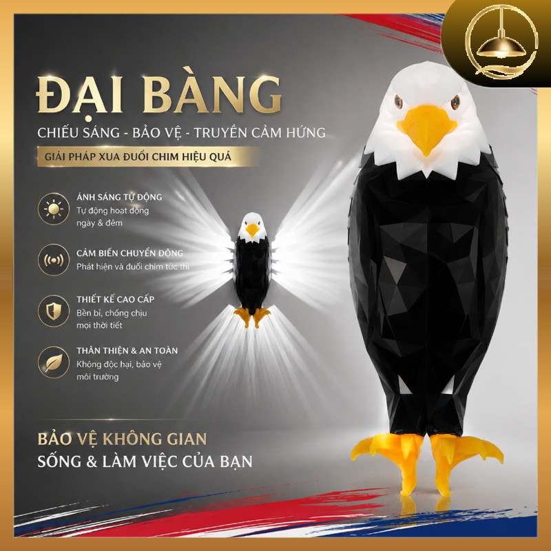 Đèn Tường đại Bàng 3D, Hiệu Ứng Ánh Sáng Lập Thể, Đèn đầu Giường, Trang Trí Phòng Khách, Văn Phòng