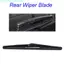 Cần gạt nước kính chắn gió 1x Cổng sau 12 Inch Cao su tự nhiên chất lượng cao