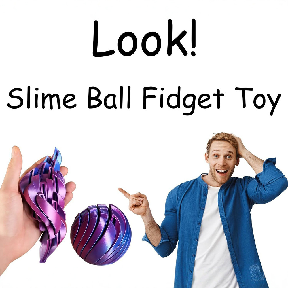 Sáng Tạo Twistsphere Slime Ball Fidget Đồ Chơi 3D In Hình Lưu Lượng Lỏng Thiết Kế Xoay Chống Căng Thẳng Di Động Đồ Chơi Cảm Giác Quà Tặng