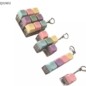 QIUWU 1 / 4 / 5 / 9 Phím Bàn Phím Cơ Máy Kiểm Tra Trục Fidget Nút Keycap Fidget Móc Khóa Bàn Phím Móc Khóa Đồ Chơi Ngón Tay Bàn Phím Mũ Đồ Chơi.