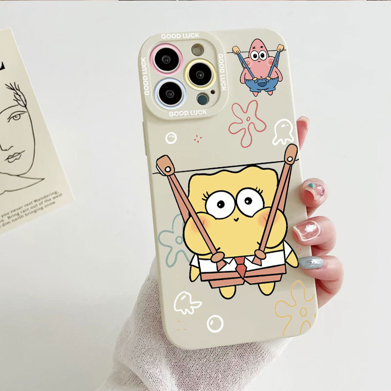 Ốp Lưng iPhone Xốp Họa Tiết Silicon Mềm Bảo Vệ Cho iPhone 11 12 13 14 15 16 17Pro Max IP 7 8 Plus X XS XR