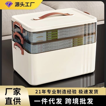 Tủ thuốc gia đình cỡ lớn mới - Bộ sơ cứu gia đình sức chứa lớn với khả năng phân loại và bảo quản thuốc nhiều lớp.