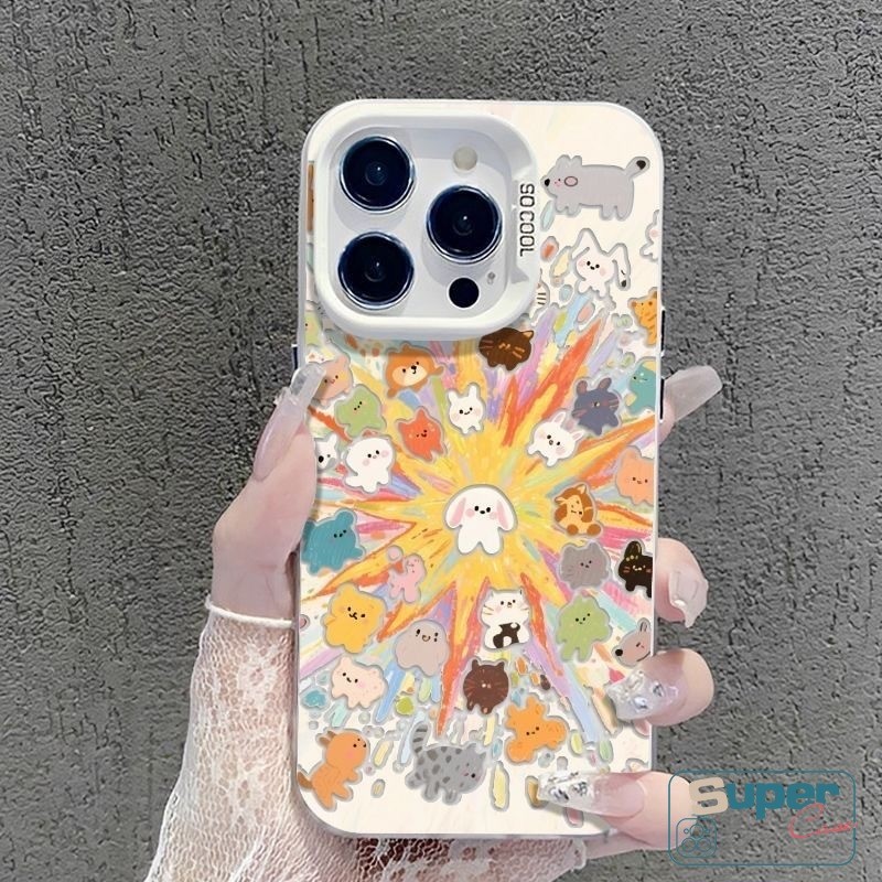 Dành Cho Samsung A54 A07 A17 A56 A34 A26 A24 A14 A16 A04s A06 A05 A36 A52 A15 A51 A55 A03s A32 A35 A20s A33 A25 A05s A03 A11 A50s A13 A50 A53 Yuanqi pháo hoa động vật nhỏ chó con