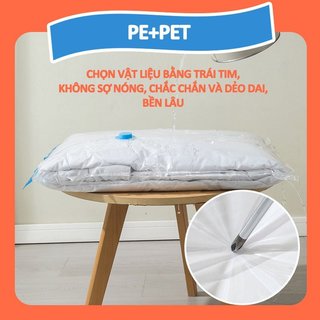 Túi Bảo Quản Chân Không Quần Áo Chăn Chăn Tiết Kiệm Không Gian Trong Suốt Chống Rò Rỉ Tủ Quần Áo Du Lịch