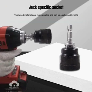 🌤️🌤️Cờ lê loại kéo, Kéo Jack Adapter Cross Jack Ổ Cắm Khoan Adapter Đính Kèm Chịu Lực Tự Động Sửa Chữa Phụ Kiện Xe Tải