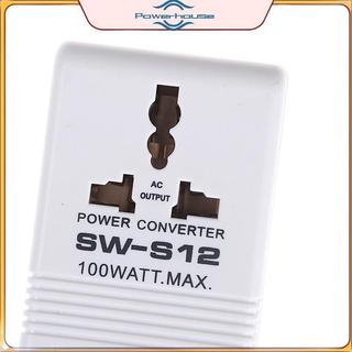 Bộ chuyển đổi điện áp tăng / xuống POWER 110v sang 220v Dụng cụ du lịch biến áp 100w Watt.