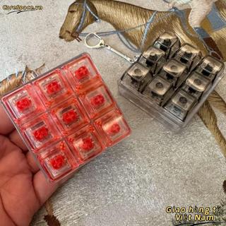[Vận chuyển nhanh] Nắp bàn phím ngón tay CORESSPACE, Móc khóa nút Keycap Fidget, Thư giãn vượt qua thời gian Bàn phím DIY 9 phím Đồ chơi Clicker dành cho người lớn