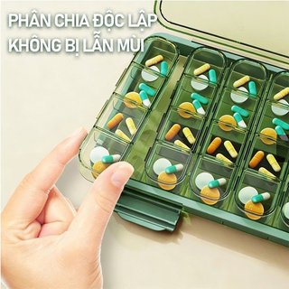 28 Lưới Thuốc Tổ Chức Hộp Thuốc Hàng Tuần Lưu Trữ Du Lịch Nhỏ Gọn Cho Viên Vitamin