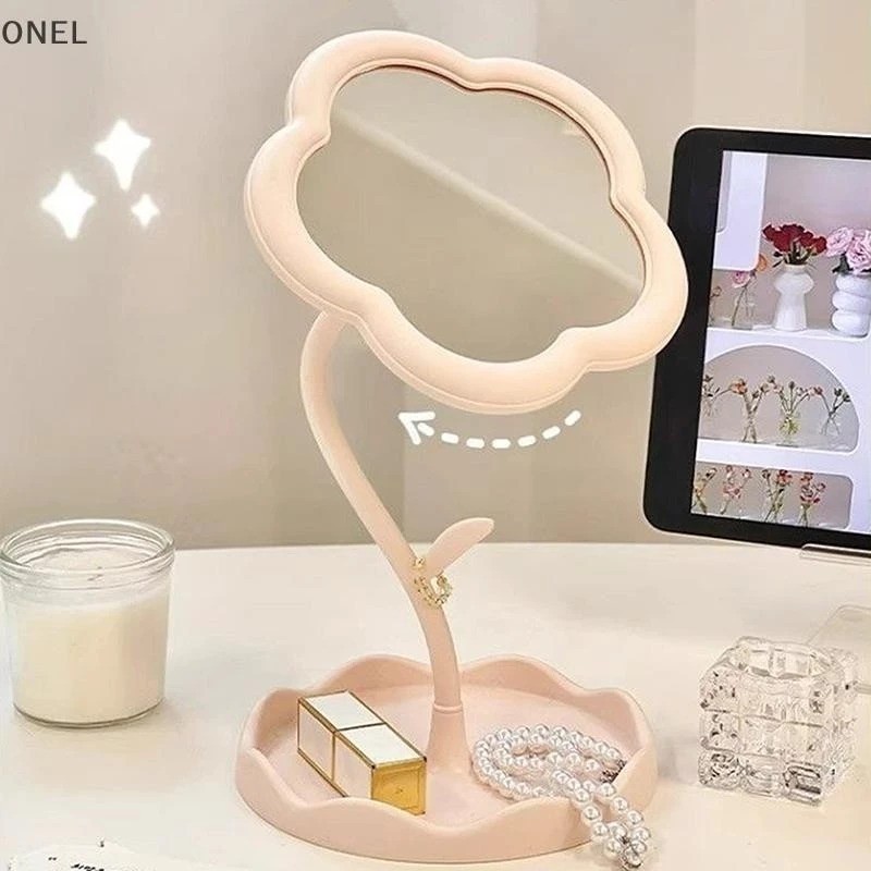 Gương bàn PSOAIN xoay 360 độ đa chức năng nhỏ gợn đặt bàn, [Shop giao màu ngẫu nhiên]