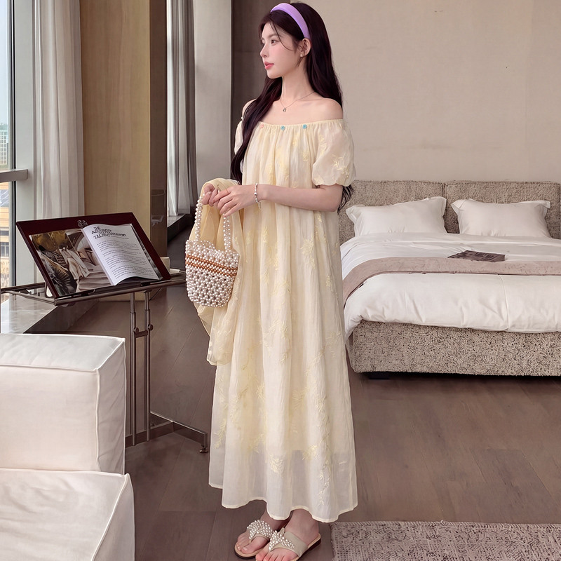 Váy bà bầu dài vừa phải chất lượng cao mùa hè