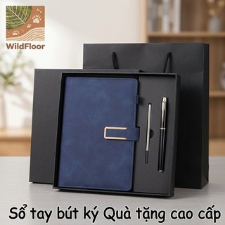 A5 Da PU Notebook Bộ Quà Tặng Bút Kim Loại Nạp Lại Bìa Cứng Tạp Chí Văn Phòng Họp Người Lập Kế Hoạch