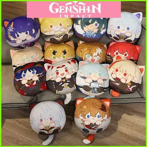 Genshin Tác Động Búp Bê Trowing Gối Anime Đệm Sang Trọng Đồ Chơi Kazuha Hutao Xiao Trang Trí Nhà Quà Tặng