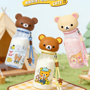 Giao hàng trong ngày Cốc nước Rilakkuma Trường học sinh chuyên dụng tritan có giá trị cao Dung tích lớn có thể giữ nước sôi Chai nước di động mùa hè