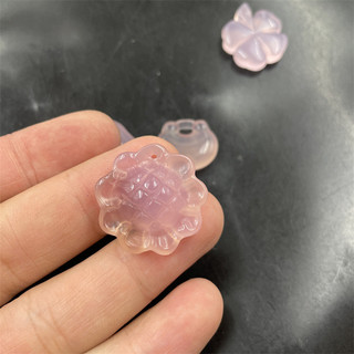 ((1 Cái) Phong Cách Mới Màu Hồng Chalcedony Mã Não Cáo Mặt Dây Chuyền Hướng Dương Mặt Dây Chuyền Tự Làm Phụ Kiện