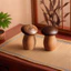 Sáng Tạo Thiết Thực Gỗ Chắc Chắn Tăm Giá Đỡ, Hộp Tăm Gia Đình, Đen Quả óc Chó Gỗ Sồi Khâu Đôi Bằng Gỗ Dễ Thương Nấm Tăm Lọ