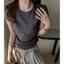Áo thun ngắn tay xếp ly hẹp dành cho nữ Slim-Fit Slimm