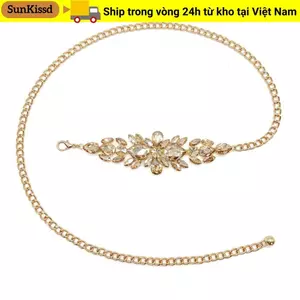 Dây chuyền thắt lưng SUNKISSD, Dây chuyền bụng cao cấp thanh lịch, Phụ kiện thắt lưng thời trang Dây chuyền hông bướm đa năng dành cho nữ