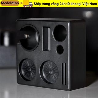 Trạm Tamping Cà Phê MODOMINO, Chân Đế Portafilter Đa Năng Cấp Chuyên Nghiệp, 51 / 53 / 58mm Có Ngăn Kéo Bảo Quản Phụ Kiện Espresso