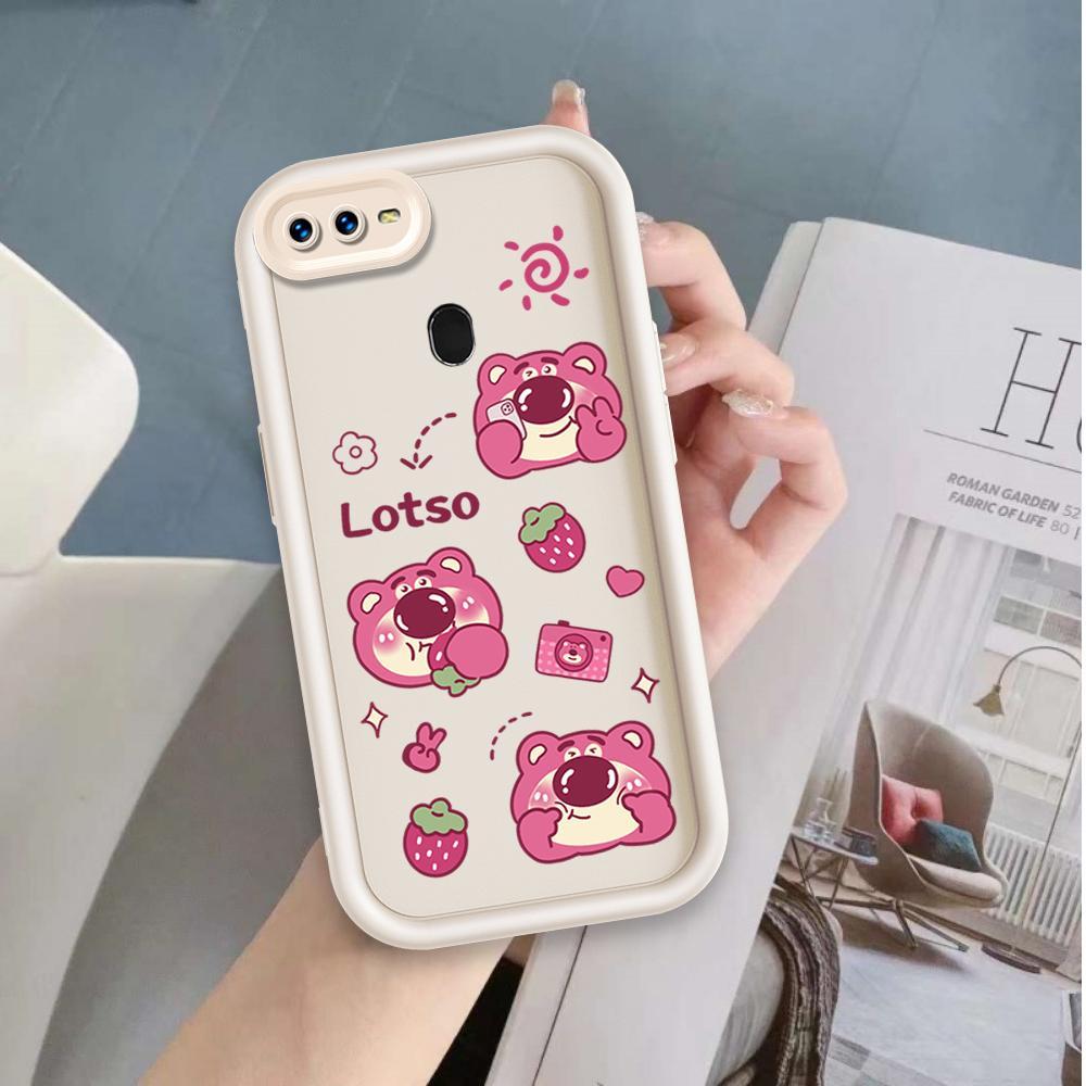 Ốp Lưng Cho OPPO A5S A7 A12 A11K Hoạt Hình Silicon Bé Gái Mềm Ốp lưng TPU Câu Chuyện Đồ Chơi Lotso Angel Eye Ốp Lưng Chống Sốc