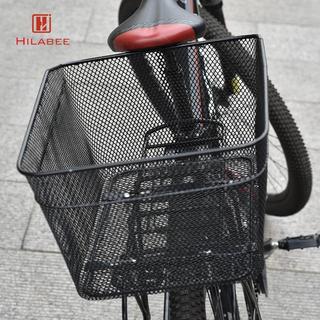 HILABEE Xe Đạp Kim Loại Phía Sau Giỏ Lưới Rộng Tổ Chức Giá Đỡ Hàng Chắc Chắn Để Mua Sắm Và Giải Trí Đi Xe