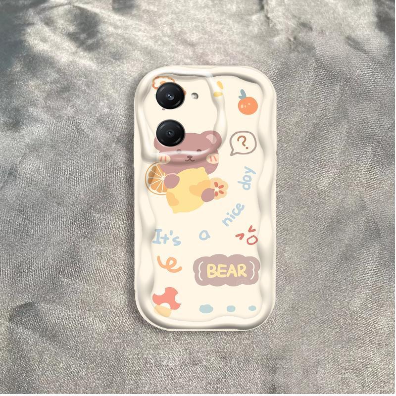 Thích Hợp Cho VIVO Y03 Y03T Y18 Y18S Y18T Y18E Điện Thoại Thông Minh 3D Mềm TPU Gấu Rilakkuma Vỏ Điện Thoại Chống Sốc