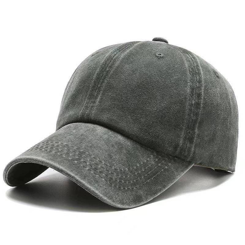 PNPIA- Mũ Bóng Chày Rửa Denim Nam Nữ Mũ Vintage Hip Hop Mũ Màu Trơn Xương Ngoài Trời Thể Thao Thường Ngày