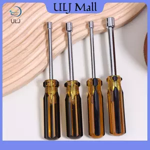 ULJ 4 / 5 / 5.5 / 6 / 7 / 8 / 9 / 10 / 11 / 12 / 13 / 14mm Lục Giác Đầu Tay Cầm CRV Trục Đai Ốc Tua Vít Hạt Cờ Lê M3 M4 Vỏ Tua Vít Lô Dụng Cụ Sửa Chữa Tay.