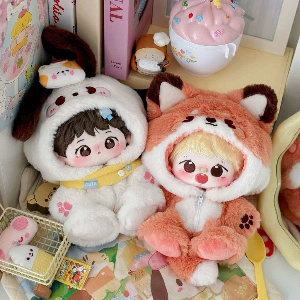 Quần áo trẻ em thỏ cáo nhỏ 20cm Bộ áo liền quần động vật nhỏ 20cm Cotton Quần áo trẻ em Không có thuộc tính
