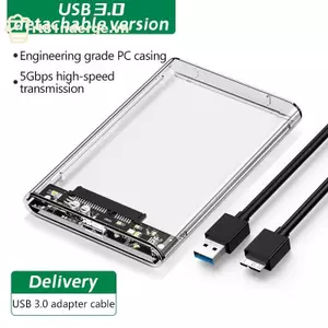 Ge Trong Suốt Bên Ngoài Ổ Cứng 2.5or3.0 Inch HDD SSD Case Micro-b Sang USB3.1 4TB Ổ Cắm Nhà Ở UASP SATA III Laptop n