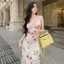 Cutenew Váy Sling Off Tay Áo Lưng Skinny Hông Kẹp Cá Tính Niche Hot Chick Thời Trang Tính Khí Phong Cách Nóng Mới