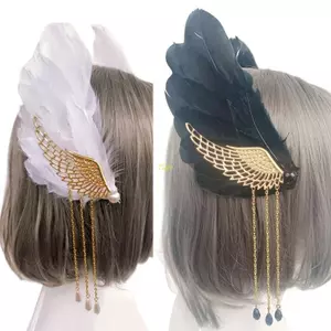 Flgo Anime Người Giúp Việc Kẹp Tóc Thiên Thần Lông Cánh Cosplay Kẹp Tóc Cô Gái Phụ Kiện Tóc