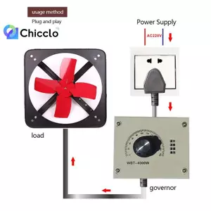 AC 220V 18A 4000W Thyristor Bộ điều chỉnh công suất Động cơ Bộ điều chỉnh tốc độ quạt Bộ điều chỉnh điện áp Bộ điều chỉnh nhiệt Đẹp