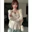 Milyfashion Hot Girl Gợi Cảm Chấm Bi Streamer Ren Sling Thoải Mái Phù Hợp Với Ôm Nơ Ngắn Top ERAF