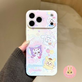 Ốp Điện Thoại Kuromi Kitty Dễ Thương Cho Samsung Galaxy A57 A37 A17 A56 A36 A26 A16 A15 A14 A13 4G 5G A12 A11 A91 A81 A70 A70s Vỏ Mềm Hoạt Hình Chiikawa Sanrio