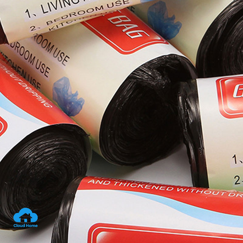 🌤️COD🌤️Bao Rác, Túi đựng rác ĐEN đựng NƯỚC lẫn rác DAI DÀY thân thiện HDPE không hôi TIẾT KIỆM 50cmx60cm