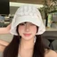 Tấm che nắng AWNGD, Mũ xô ren họa tiết hoa vành rộng, Thiết kế dây đeo ren voan ngọt ngào Phong cách đa năng Mũ chống nắng mùa xuân hè