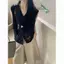 Vải Lanh Thêu Rời Mùa Hè Phong Cách Mới Retro Cotton Vải Lanh Áo Vest Nữ Thiết Kế Cảm Giác Hoạt Hình Cổ Chữ V Áo Không Tay