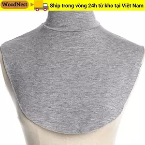 WOODNEST Cổ Giả Khăn Thời Trang Quấn Cổ Cao Bao Cao Cổ Rùa