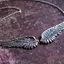 AqToCna Vintage Màu Bạc Cánh Thiên Thần Lông Vũ Choker Mặt Dây Chuyền Lớn Liên Kết Dây Xích Nelaces Cho Nữ Trang Sức Cưới Bộ Lạc Quà Tặng AqToCna