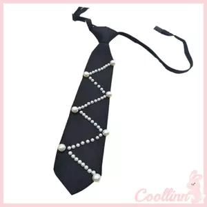 COO Ngọc trai lấp lánh Cà vạt Polyester thanh lịch Phụ kiện trang trọng dành cho nam và nữ