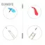 Guansfs Guansfs Que làm sạch bằng thép bằng thép Trombone 83 x 0,9 0,9cm Bộ dụng cụ làm sạch sáo Bộ dụng cụ làm sạch nhạc cụ gió Bộ phụ kiện được sử dụng để làm sạch nhạc cụ