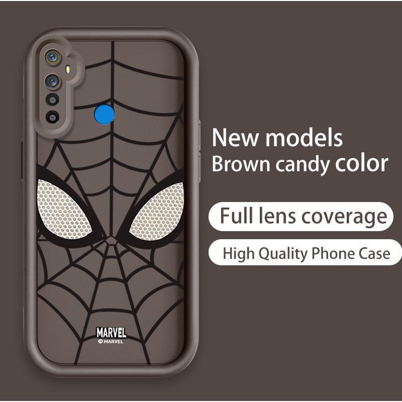 Ốp Lưng Cho Realme 5 5i 5S 6i Phim Hoạt Hình Silicon Mềm Ốp lưng TPU Người Nhện web Thiên Thần Mắt Chống Sốc Ốp Lưng