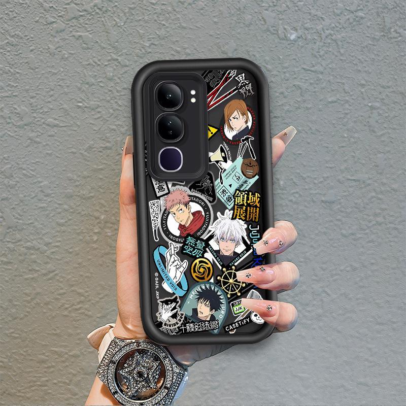 Ốp Lưng Cho VIVO Y19S Pro Y29 4G Hoạt Hình Silicon Mềm Ốp lưng TPU Jujutsu Kaisen Anime Mắt Thiên Thần Chống Sốc Ốp Lưng