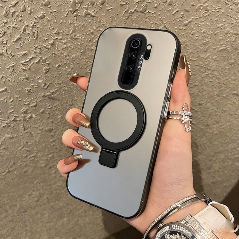 Ốp Lưng PBZZ Cho Redmi Note 8 pro Redmi Note 8 Vỏ Điện Thoại Vỏ Cứng Chống Sốc Thiết Kế Mới Thẩm Mỹ Với Giá Đỡ Màu Đen CYFXZJ02