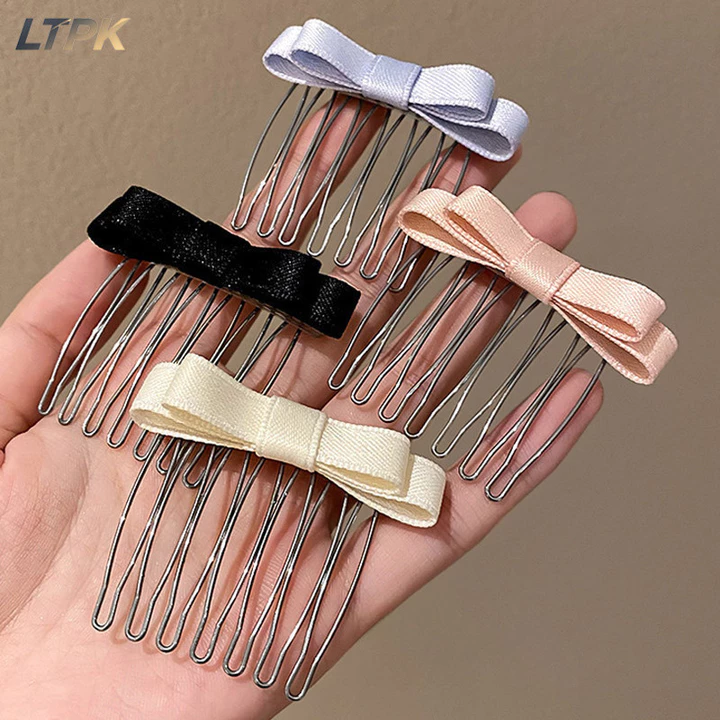 COD Bangs Lược Upside Down Phụ Kiện Tóc Nơ Lược Tóc Kẹp Tóc Chèn Lược LTPK