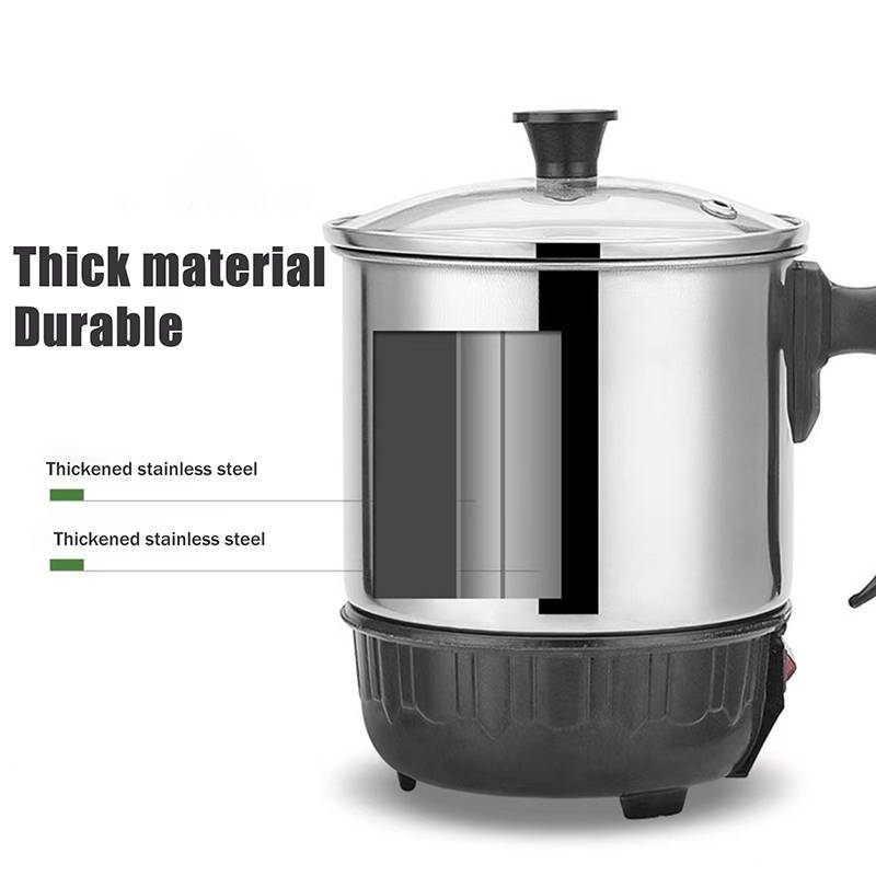 Newsmallbrains 11CM 12CM 14CM Cốc sưởi ấm chống khô đa năng Máy nước nóng bằng thép không gỉ Nồi điện Ấm đun nước Ấm đun nước để nấu ăn và du lịch Sử dụng NSB