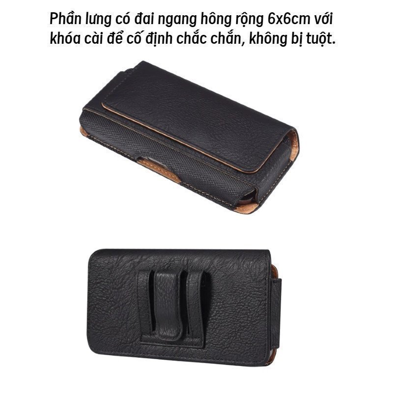 Túi đeo hông đựng điện thoại bằng da PU, chống thấm nước, đựng được điện thoại. Lý tưởng cho du lịch hoặc thể thao.